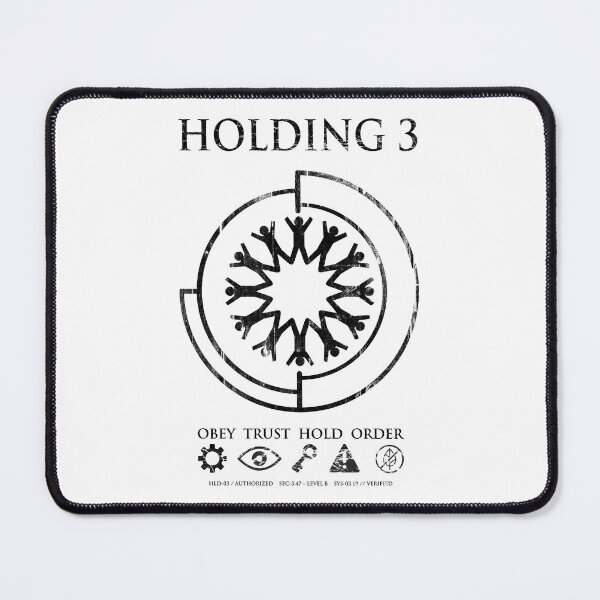 Item preview, Holding 3 – Distressed Dystopian Emblem | Silo Inspired Sci-Fi Design designed and sold by N72 Heritage.