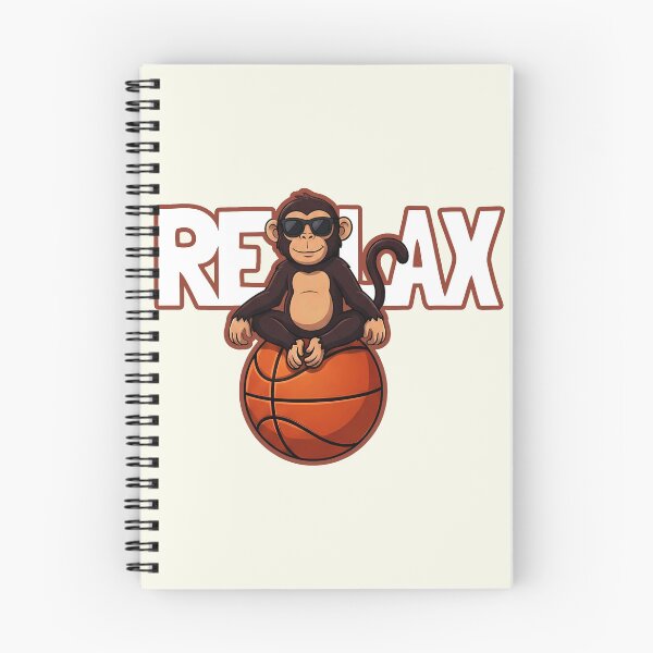 Item preview, Cool Relax Monkey Sitting on Basketball designed and sold by Z3al-Store.