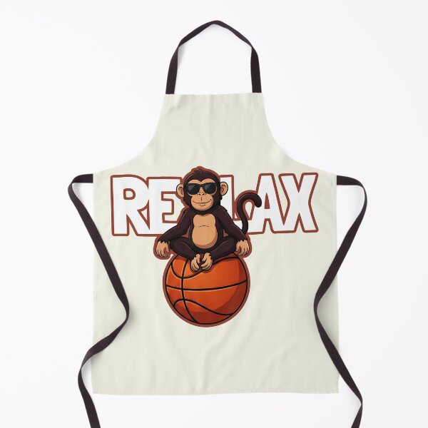 Item preview, Cool Relax Monkey Sitting on Basketball designed and sold by Z3al-Store.
