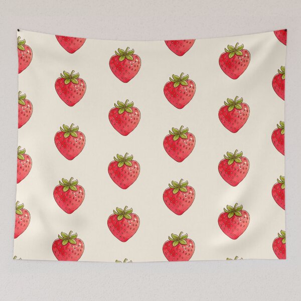 Item preview, Cute Red Strawberry Fruit Illustration designed and sold by jianina-alondra.