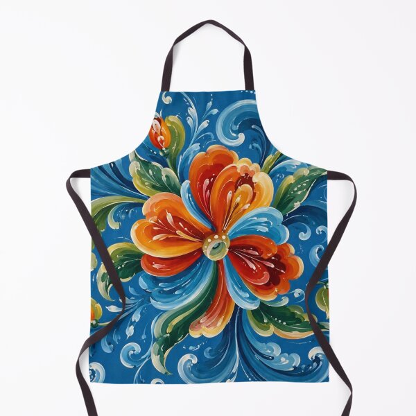 Item preview, Norwegian Blue Telemark Rosemaling ,Rosemaling Blue and Red designed and sold by Owneysweet.