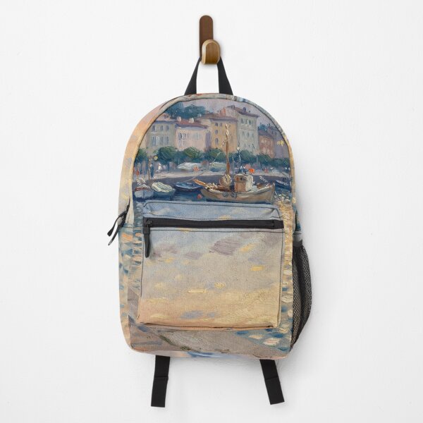 Item preview, Sunrise at a French Harbor – Claude Monet Inspired Impressionist Coastal Wall Art designed and sold by Tamas Das.