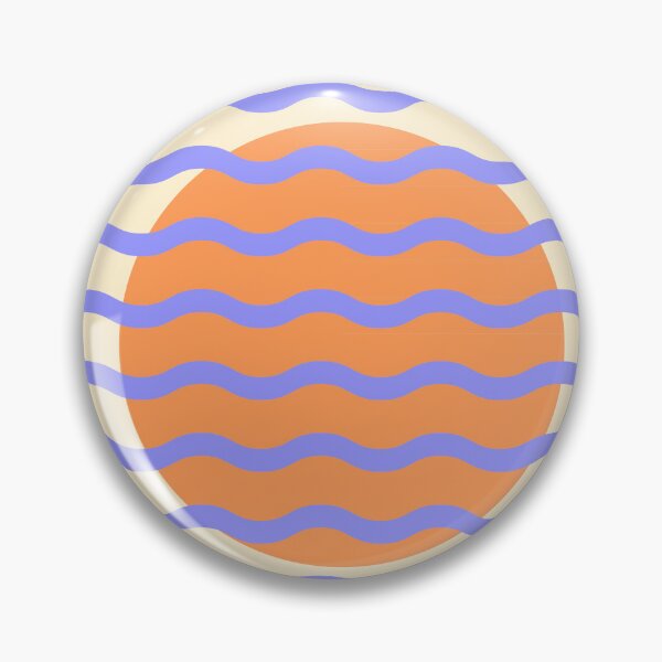 Item preview, Mid Century Modern Wavy Sun Throw Pillow in Lavender and Peach Pastel Dreams designed and sold by nineFlorals.
