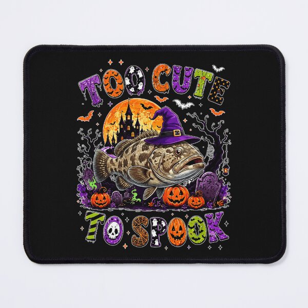 Item preview, Too Cute To Spook Halloween Fish Angler designed and sold by BrockmeyeSB.