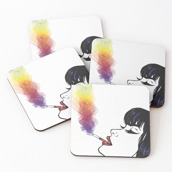 Item preview, Woman girl Smoking Wall Art, Pop Art Prints, Smoking Decor Retro, Vintage Themed Home, College Room Wall Decor designed and sold by Trenchyart.