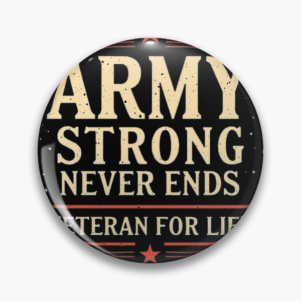 Item preview, Army Strong Never Ends – Veteran For Life Graphic Tee PERFECT GIFT FOR YOU AND FRIENDS designed and sold by Pronto777.