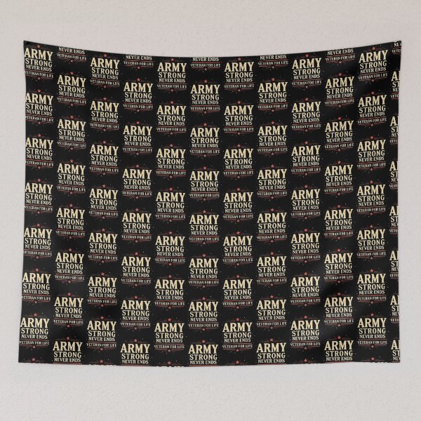 Item preview, Army Strong Never Ends – Veteran For Life Graphic Tee PERFECT GIFT FOR YOU AND FRIENDS designed and sold by Pronto777.