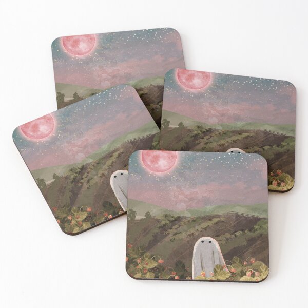 Item preview, Ghosts Of The Moon - Strawberry Moon Portrait designed and sold by katherineblower.