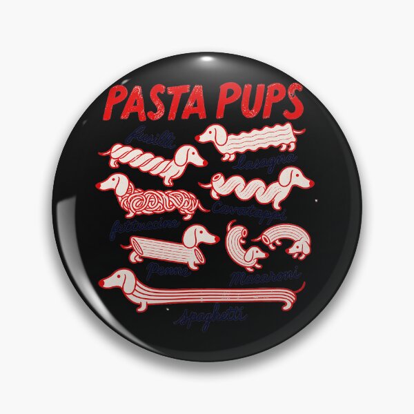 Item preview, Pasta Pups Fusilli Lasagna Fettuccine Cavatappi Penne Macaroni Spaghetti Dachshund Dog Owner Pasta Lover designed and sold by BrockmeyeSB.