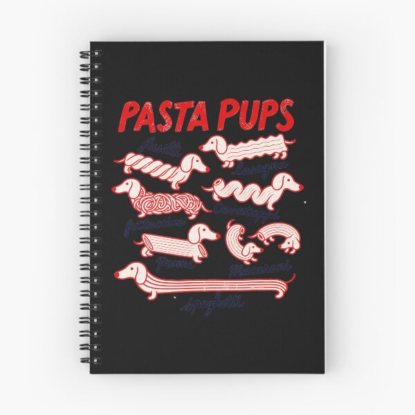 Item preview, Pasta Pups Fusilli Lasagna Fettuccine Cavatappi Penne Macaroni Spaghetti Dachshund Dog Owner Pasta Lover designed and sold by BrockmeyeSB.