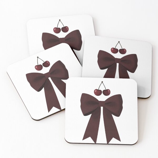 Item preview, Coquette Bow with Cherries Cute Aesthetic designed and sold by NeonSketch Lab.