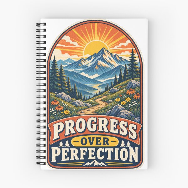 Item preview, Progress Over Perfection Mountain Sunrise designed and sold by IWWshirts.