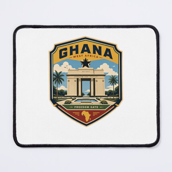 Item preview, Ghana West Africa Freedom Gate Ad 1957 Freedom And Justice Ghanaian National Pride Travel Heritage designed and sold by Star3NowForMe.