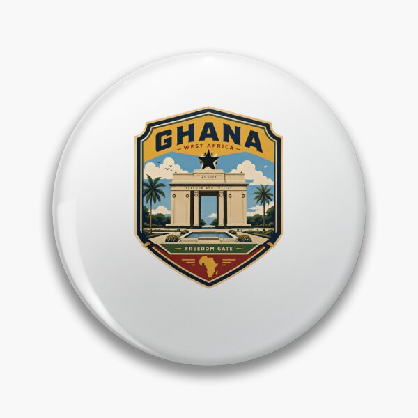 Item preview, Ghana West Africa Freedom Gate Ad 1957 Freedom And Justice Ghanaian National Pride Travel Heritage designed and sold by Star3NowForMe.