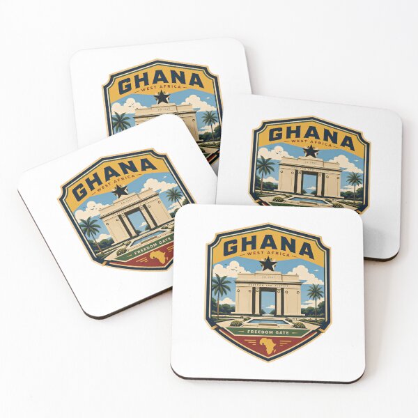 Item preview, Ghana West Africa Freedom Gate Ad 1957 Freedom And Justice Ghanaian National Pride Travel Heritage designed and sold by Star3NowForMe.