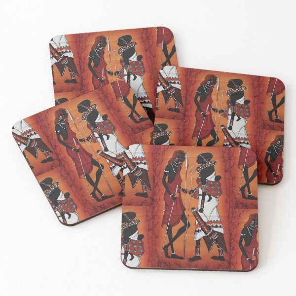 Item preview, Maasai Family Water color drawing designed and sold by Joshuasanga76a.