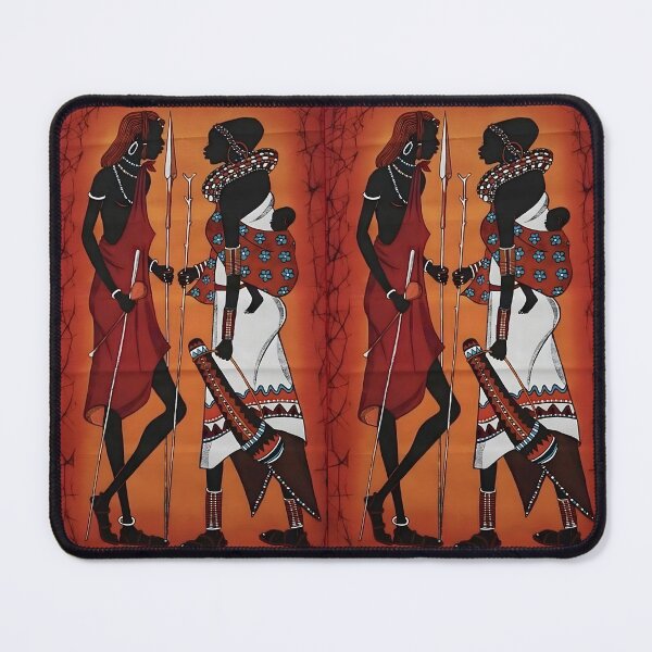 Item preview, Maasai Family Water color drawing designed and sold by Joshuasanga76a.