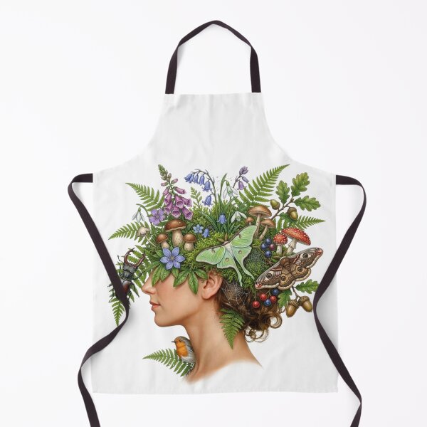 Item preview, Enchanting forest ecosystem growing from a woman's profile designed and sold by EverBranz-stor.