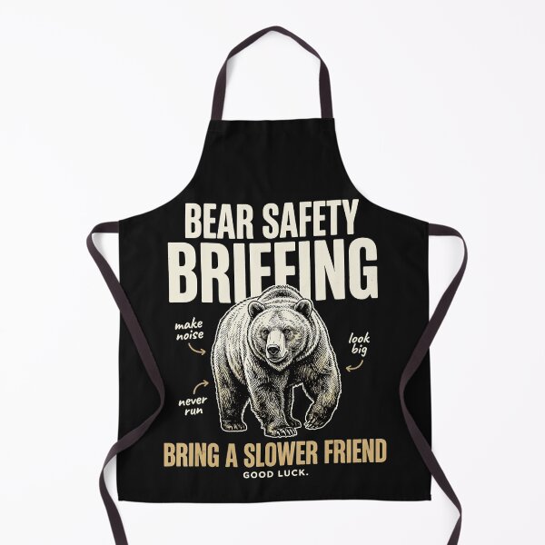 Item preview, Bear Safety Briefing Bring A Slower Friend Funny Outdoor Humor Hiking Camping Wildlife designed and sold by BrockmeyeSB.