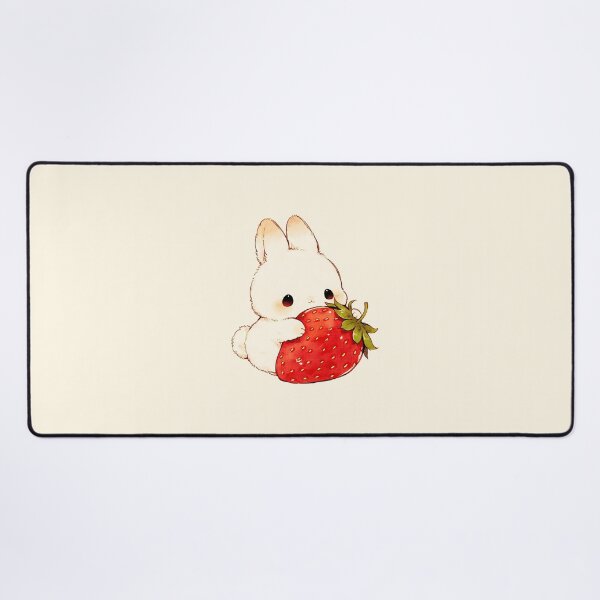 Item preview, Cute Bunny Hugging Giant Strawberry designed and sold by jianina-alondra.