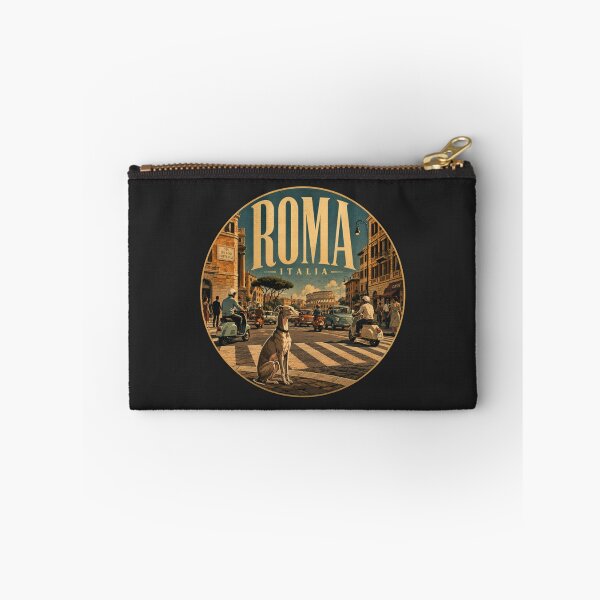 Item preview, Rome Italy Italian Greyhound Vintage Travel Poster designed and sold by FireWildChild.