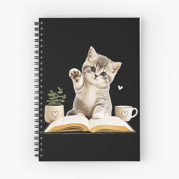 Item preview, Cute Kitten Book Lover Reader Student designed and sold by BrockmeyeSB.