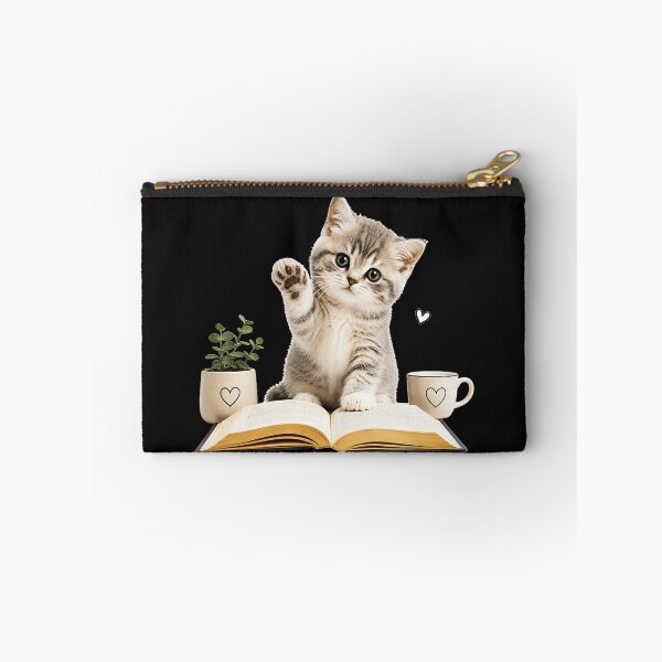Item preview, Cute Kitten Book Lover Reader Student designed and sold by BrockmeyeSB.