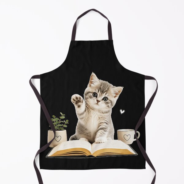 Item preview, Cute Kitten Book Lover Reader Student designed and sold by BrockmeyeSB.