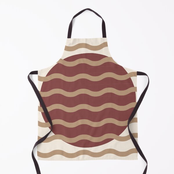 Item preview, Mid Century Modern Wavy Sun Throw Pillow in Cappuccino Latte designed and sold by nineFlorals.