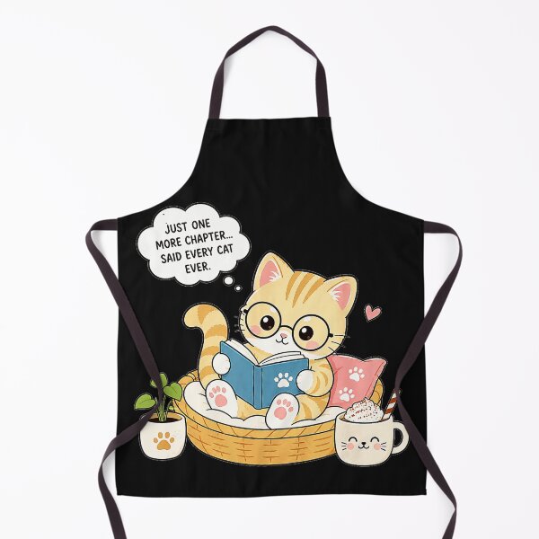 Item preview, Just One More Chapter... Said Every Cat Ever. Reader Cat Lover Bookworm designed and sold by BrockmeyeSB.