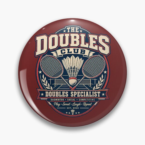 Item preview, The Doubles Club Vintage Badminton Doubles Specialist designed and sold by KakangMudi.