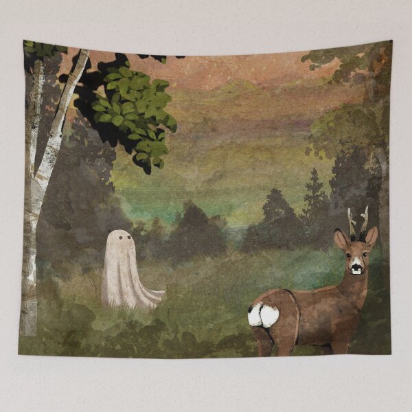 Item preview, Ghosts Of The Moon - Buck Moon Portrait designed and sold by katherineblower.