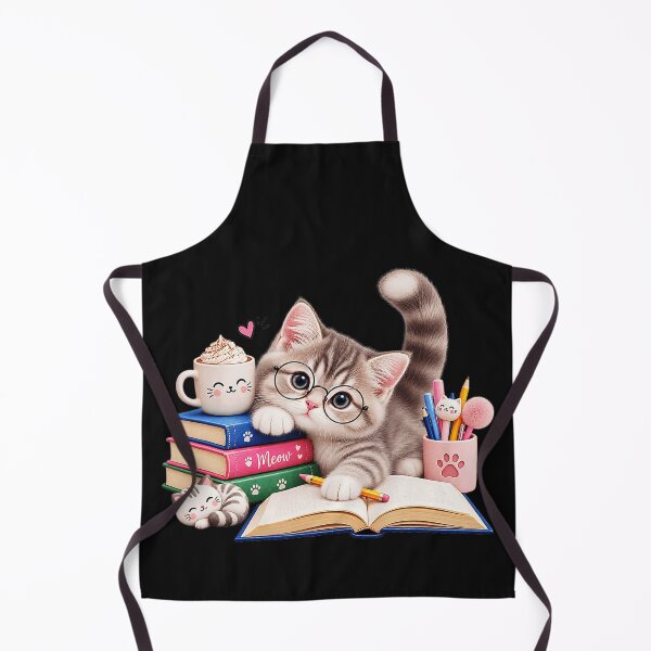 Item preview, Meow Studying Cat Bookworm Reader Student designed and sold by BrockmeyeSB.