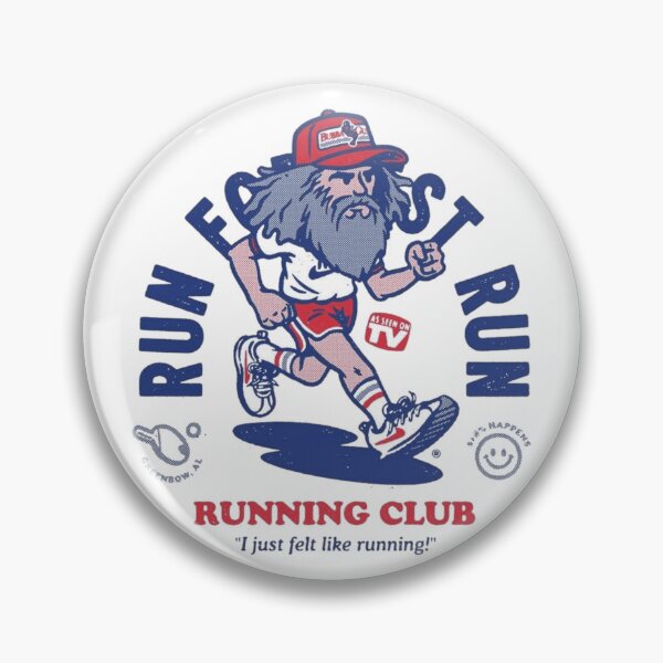 Item preview, Run Forrest Run – Retro Running Club Illustration designed and sold by WATEKE.