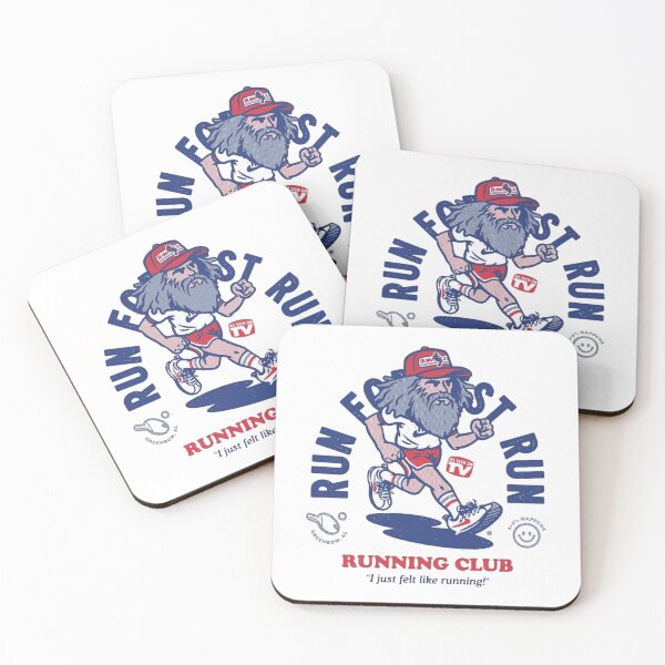 Item preview, Run Forrest Run – Retro Running Club Illustration designed and sold by WATEKE.