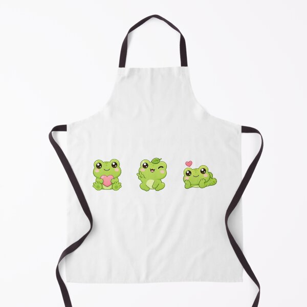 Item preview, Kawaii Green Cute Frog, Kawaii Frog Collection designed and sold by graphic-genie.