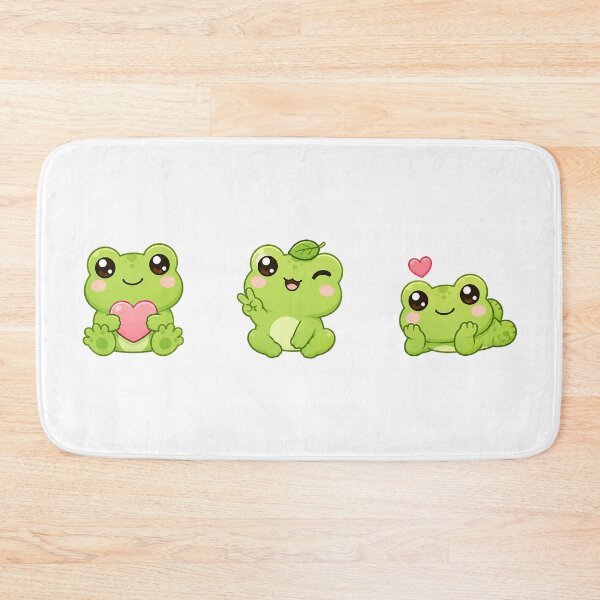Item preview, Kawaii Green Cute Frog, Kawaii Frog Collection designed and sold by graphic-genie.