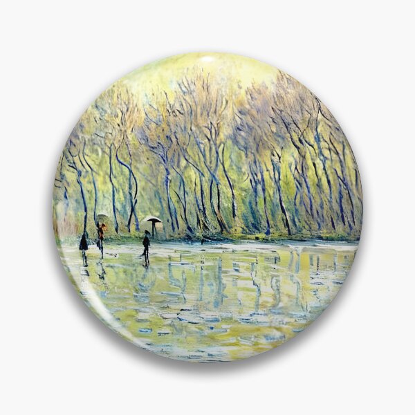 Item preview, Skaters at Giverny designed and sold by artdesignsnow.