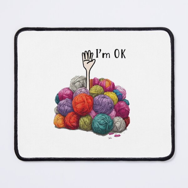 Item preview, I'm OK Yarn Lover Knitting designed and sold by roartusa.