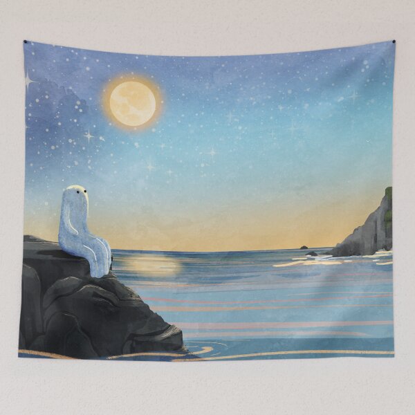 Item preview, Ghosts Of The Moon - Sturgeon Moon Landscape designed and sold by katherineblower.