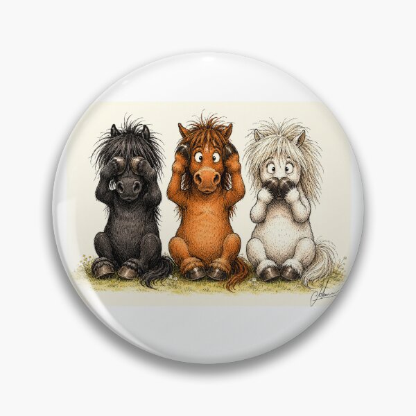 Item preview, PONY CARTOON (3 WISE PONIES designed and sold by IcarusBadger.