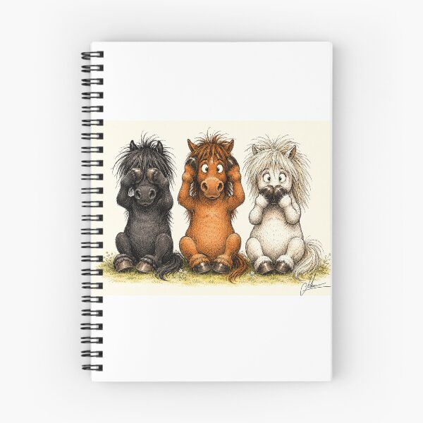 Item preview, PONY CARTOON (3 WISE PONIES designed and sold by IcarusBadger.