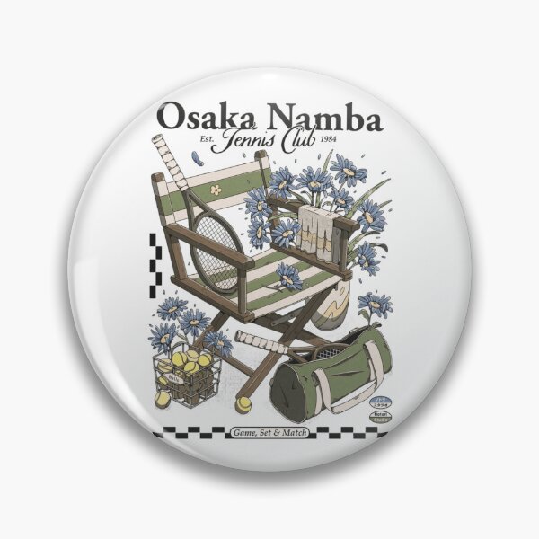Item preview, Osaka Namba Tennis Club – Vintage Court Scene designed and sold by WATEKE.