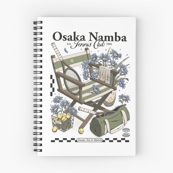 Item preview, Osaka Namba Tennis Club – Vintage Court Scene designed and sold by WATEKE.