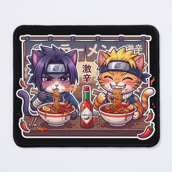 Item preview, Spicy Ramen Ninja Cats: Tabasco Spicy Noodle Challenge designed and sold by CuteKats.