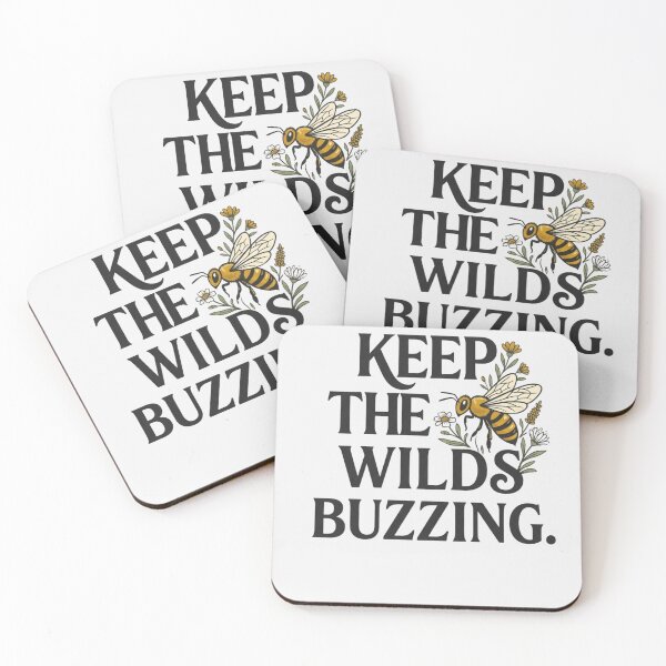 Item preview, Keep The Wilds Buzzing Bee Lover Floral Vintage Quote designed and sold by Amr Darwish Graphic designer.