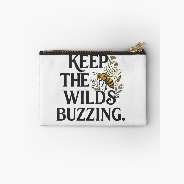 Item preview, Keep The Wilds Buzzing Bee Lover Floral Vintage Quote designed and sold by Amr Darwish Graphic designer.