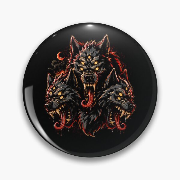 Item preview, Fierce Three-Headed Wolf Graphic Design designed and sold by rafaeltto.