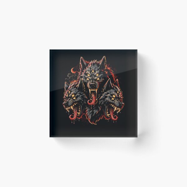 Item preview, Fierce Three-Headed Wolf Graphic Design designed and sold by rafaeltto.