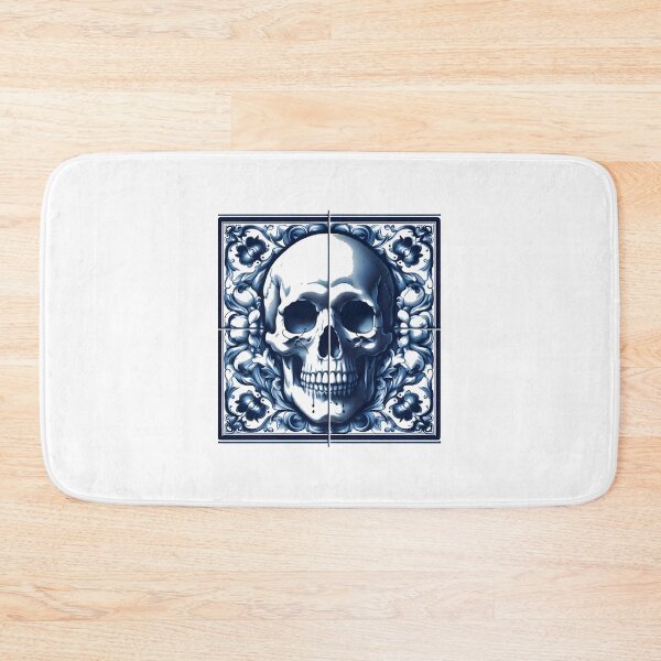 Item preview, Delft Tile With Skull No LIMITED EDITION designed and sold by S1LVERst.